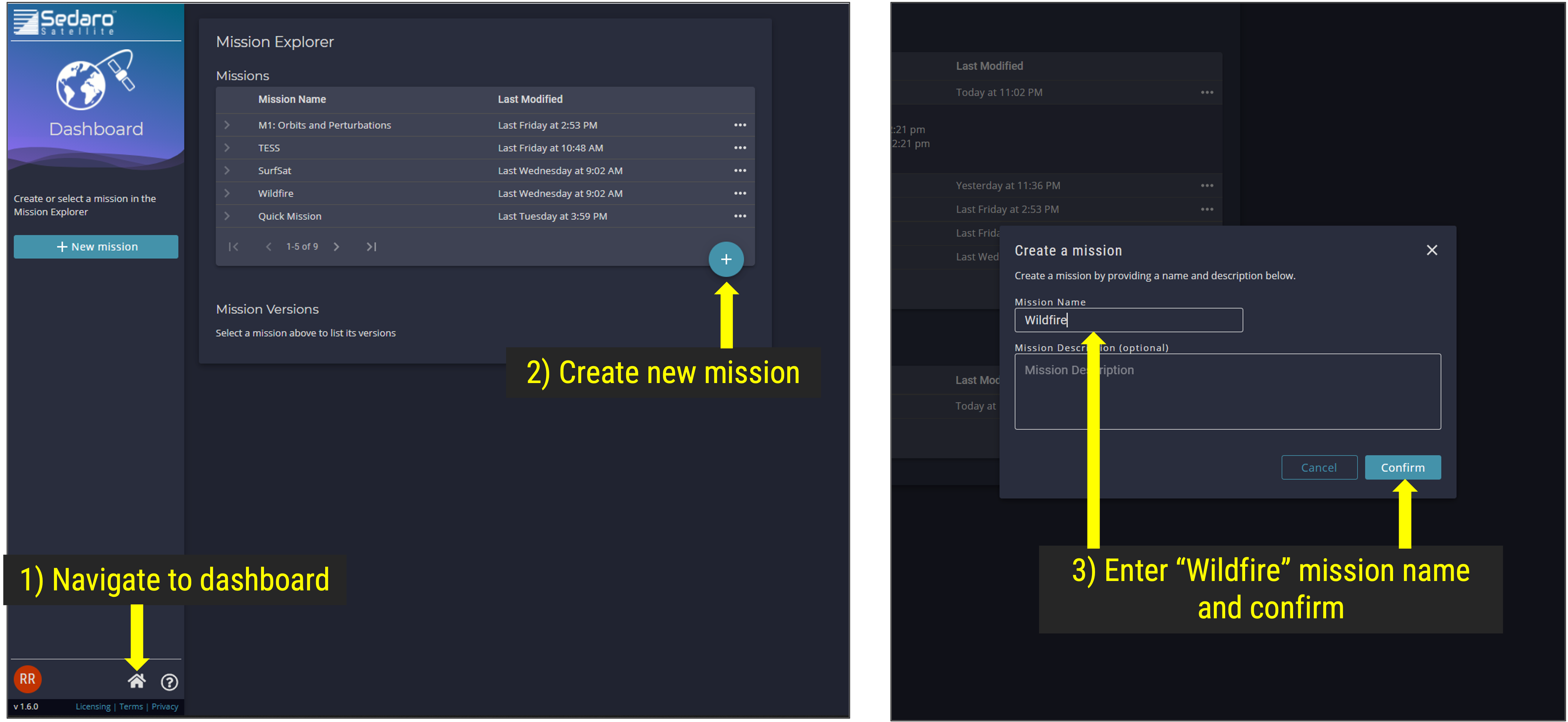 Mission Explorer - Create a New Mission