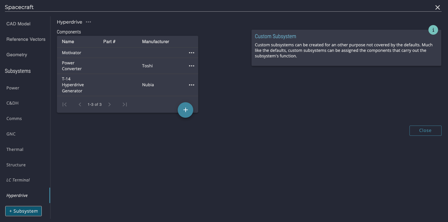 A Custom 'Hyperdrive' Subsystem